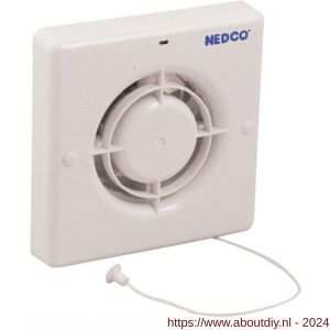 Nedco ventilator axiaal badkamer-toiletventilator CR 100 P ABS kunststof wit - A24003638 - afbeelding 1