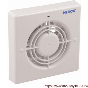 Nedco ventilator axiaal badkamer-toiletventilator CR 100 VT ABS kunststof wit - A24003581 - afbeelding 1