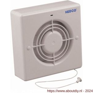 Nedco ventilator axiaal badkamer-toiletventilator CR 120 ATP ABS kunststof wit - A24003692 - afbeelding 1