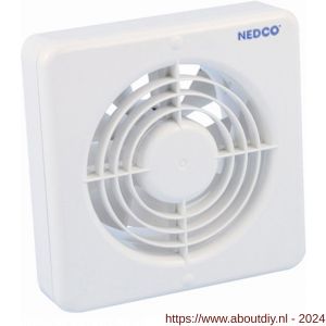 Nedco ventilator axiaal badkamer-keukenventilator CR 150 ABS kunststof wit - A24003649 - afbeelding 1