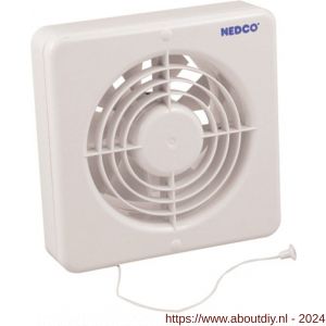 Nedco ventilator axiaal badkamer-keukenventilator CR 150 P ABS kunststof wit - A24003653 - afbeelding 1