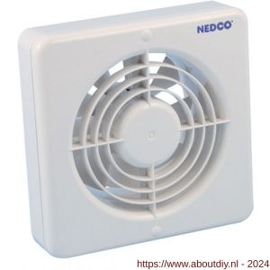 Nedco ventilator axiaal badkamer-keukenventilator CR 150 VT ABS kunststof wit - A24003685 - afbeelding 1