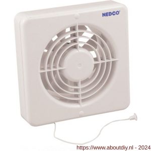 Nedco ventilator axiaal badkamer-keukenventilator CR 150 ATP ABS kunststof wit - A24003566 - afbeelding 1