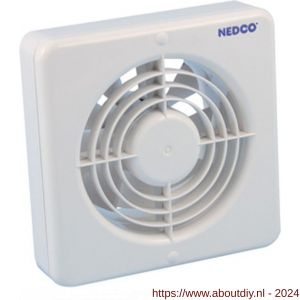Nedco ventilator axiaal badkamer-keukenventilator CR 150 AVT ABS kunststof wit - A24003611 - afbeelding 1