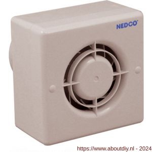 Nedco ventilator centrifugaal badkamer-toiletventilator CF 100 ABS kunststof wit - A24003740 - afbeelding 1