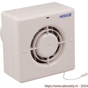 Nedco ventilator centrifugaal badkamer-toiletventilator CF 100 P ABS kunststof wit - A24003746 - afbeelding 1