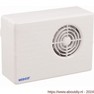 Nedco ventilator centrifugaal badkamer-toiletventilator CF 200 ABS kunststof wit - A24003741 - afbeelding 1