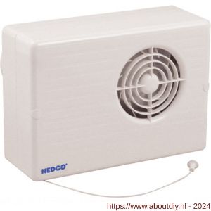 Nedco ventilator centrifugaal badkamer-toiletventilator CF 200 P ABS kunststof wit - A24003747 - afbeelding 1