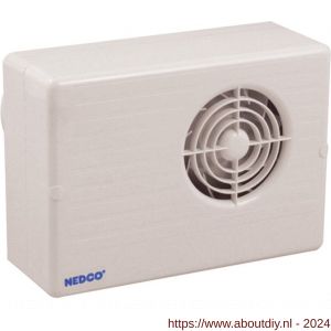 Nedco ventilator centrifugaal badkamer-toiletventilator CF 200 T ABS kunststof wit - A24003749 - afbeelding 1