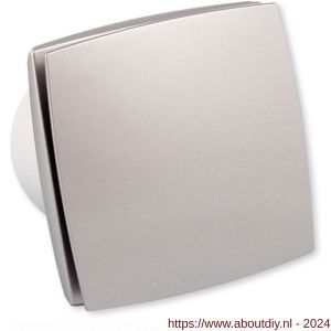 Eurovent ventilator axiaal badkamer-toiletventilator LDT 125 ABS kunststof front aluminium - A24003602 - afbeelding 1