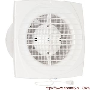 Eurovent ventilator axiaal badkamer-toiletventilator DVT 100 ABS kunststof wit - A24003567 - afbeelding 1