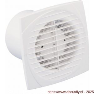 Eurovent ventilator axiaal badkamer-toiletventilator D 125 ABS kunststof wit - A24003658 - afbeelding 1