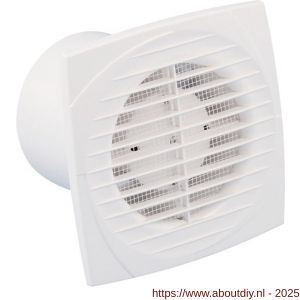 Eurovent ventilator axiaal badkamer-keukenventilator DVT 150 ABS kunststof wit - A24003693 - afbeelding 1