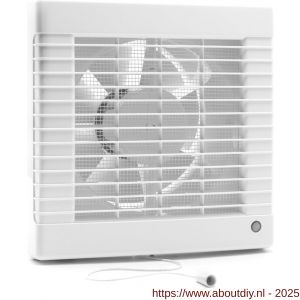 Eurovent ventilator axiaal badkamer-keukenventilator M1VT 150 ABS kunststof wit - A24003695 - afbeelding 1
