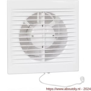 Eurovent ventilator axiaal badkamer-toiletventilator ST 100 ABS kunststof wit - A24003609 - afbeelding 1