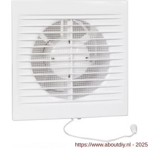 Eurovent ventilator axiaal badkamer-toiletventilator STH 100 ABS kunststof wit - A24003681 - afbeelding 1