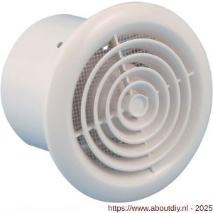 Eurovent ventilator axiaal badkamer-toiletventilator PF 125 ABS kunststof wit - A24003666 - afbeelding 1