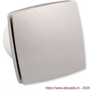 Eurovent ventilator axiaal badkamer-toiletventilator LDTH 100 ABS kunststof front aluminium - A24003706 - afbeelding 1