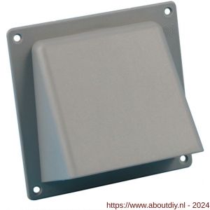 Nedco ventilatie gevelklep diameter 100 mm PS kunststof grijs - A24001459 - afbeelding 1