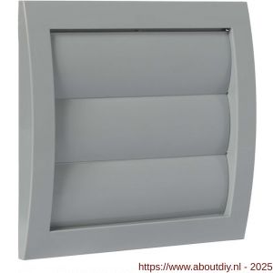 Nedco ventilatie lamellenrooster diameter 100 mm kunststof grijs - A24001726 - afbeelding 1