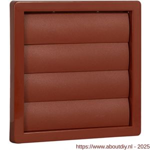 Nedco ventilatie lamellenrooster vlak model diameter 125 mm kunststof terracotta - A24001689 - afbeelding 1