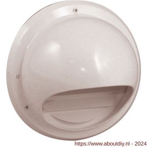 Nedco ventilatierooster buitenrooster bol model diameter 100 mm ABS wit - A24003271 - afbeelding 1