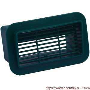 Nedco ventilatie lamellenrooster 110x54 mm PP kunststof groen - A24001680 - afbeelding 1