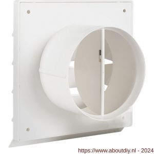 Nedco ventilatie kunststof buitenrooster Eco met diameter 150 mm wit - A24001700 - afbeelding 1