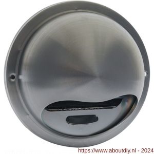 Nedco ventilatie buitenrooster bol model diameter 100 mm RVS titanium - A24001342 - afbeelding 1