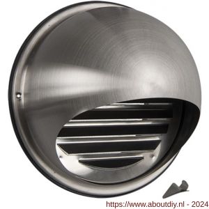 Nedco ventilatie buitenrooster bol model diameter 200 mm RVS - A24001367 - afbeelding 1