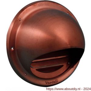 Nedco ventilatie buitenrooster bol model diameter 125 mm roodkoper - A24001394 - afbeelding 1