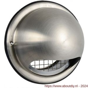 Nedco ventilatie buitenrooster bol model diameter 160 mm RVS - A24001373 - afbeelding 1