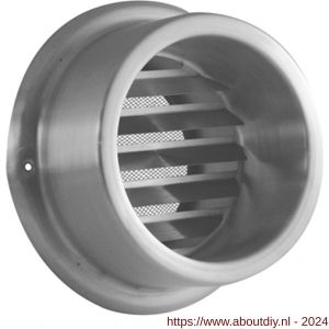 Nedco ventilatie buitenrooster kraag model diameter 150 mm RVS - A24002547 - afbeelding 1