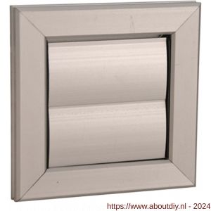 Nedco ventilatie lamellenrooster 155x155 mm aluminium F1 geanodiseerd - A24001610 - afbeelding 1