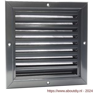 Nedco ventilatie aluminium gevelrooster 200x200 mm antraciet - A24001629 - afbeelding 1