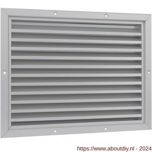 Nedco ventilatie aluminium gevelrooster 400x300 mm geanodiseerd - A24001623 - afbeelding 1