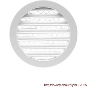 Nedco ventilatie aluminium schoepenrooster diameter 125 mm wit - A24002325 - afbeelding 1