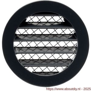 Nedco ventilatie aluminium schoepenrooster diameter 125 mm antraciet - A24002326 - afbeelding 1