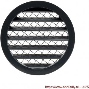 Nedco ventilatie aluminium schoepenrooster diameter 160 mm antraciet - A24002332 - afbeelding 1