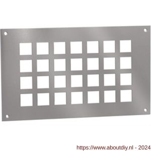 Nedco ventilatieplaat 250x150 mm aluminium - A24003233 - afbeelding 1