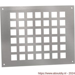Nedco ventilatieplaat 250x200 mm aluminium - A24003234 - afbeelding 1