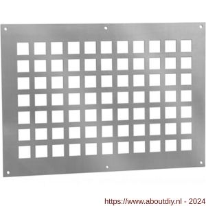 Nedco ventilatieplaat 250x350 mm aluminium - A24003236 - afbeelding 1