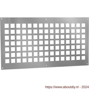 Nedco ventilatieplaat 250x450 mm aluminium - A24003237 - afbeelding 1