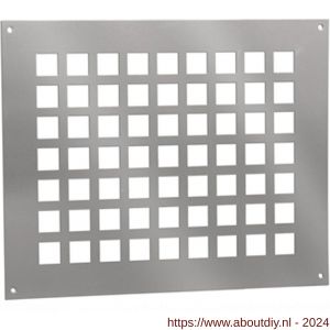 Nedco ventilatieplaat 300x250 mm aluminium - A24003238 - afbeelding 1