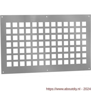 Nedco ventilatieplaat 400x250 mm aluminium - A24003240 - afbeelding 1