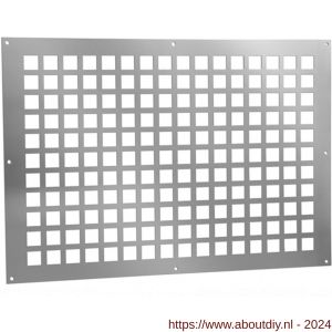 Nedco ventilatieplaat 500x350 mm aluminium - A24003244 - afbeelding 1