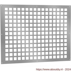 Nedco ventilatieplaat 500x400 mm aluminium - A24003245 - afbeelding 1
