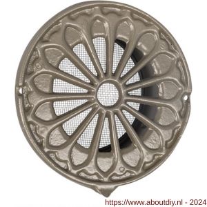 Nedco ventilatie uitblaasrooster Retro-model diameter 100 mm aluminium brons - A24003258 - afbeelding 1