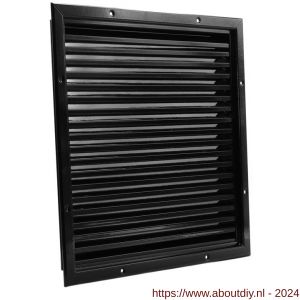 Nedco ventilatie muurrooster aluminium gevelrooster 400x400 mm zwart - A24001813 - afbeelding 1