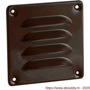Nedco ventilatie schoepenrooster 100x100 mm aluminium bruin - A24002274 - afbeelding 1